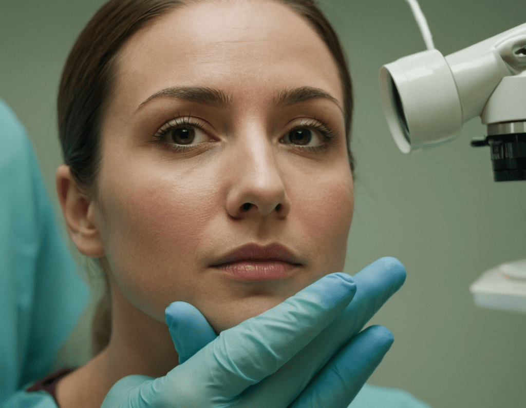 In the pristine environment of a specialized surgical facility, a patient's face reflects a mix of hope and anticipation as they await the transformative procedure. The surgeon, surrounded by state-of-the-art equipment, delicately adjusts the patient's nose, sculpting a new contour with precision and expertise. Through the window, sunlight casts a warm glow, symbolizing the promise of renewal and a second chance. This scene encapsulates the essence of secondary rhinoplasty—a surgical intervention that offers patients a fresh start and the opportunity to rediscover confidence and self-assurance.